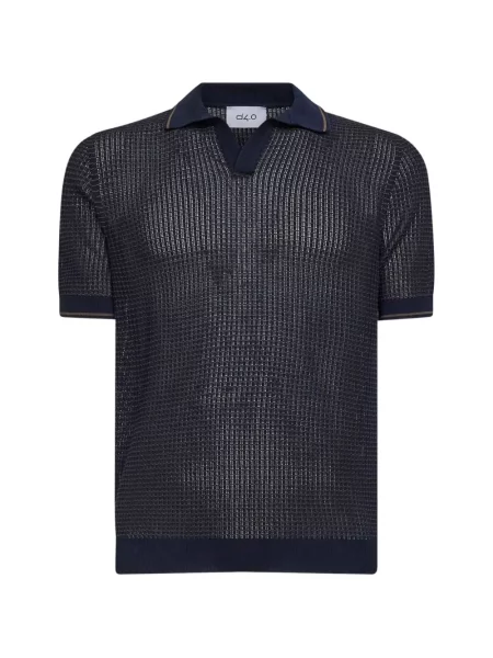 Tricou D4.0 tricotate albastru
