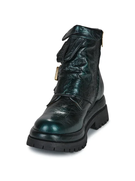 Pantofi Airstep / A.s.98 cu cataramă verde