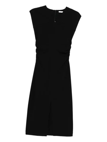 Rochie midi Patrizia Pepe fără mâneci până la genunchi de costum negru