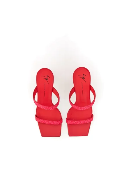 Klapki Giuseppe Zanotti czerwone