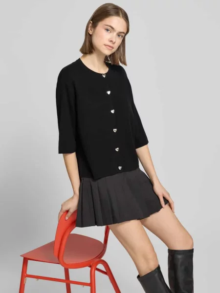 Kardigan rozpinany o kroju regular fit z Mieszanka Model MAISIE' Only czarny