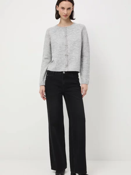 Кардиган з домішкою вовни Medicine легке сірий