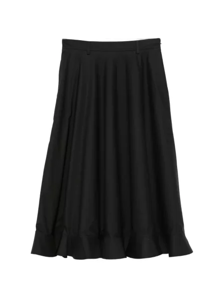 Fustă midi Moschino cu volane negru