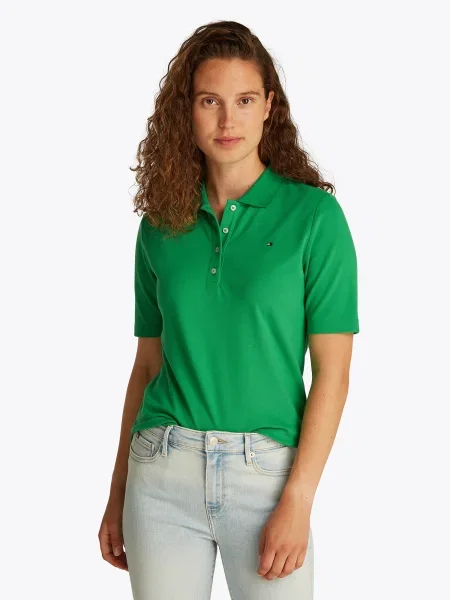 Tommy Hilfiger Polo marškinėliai Regular Fit žalia