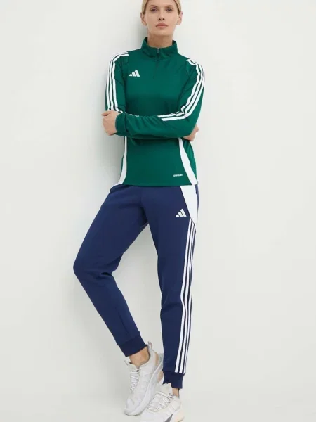 Тренувальна кофта adidas Performance Tiro 24 з аплікацією зелений