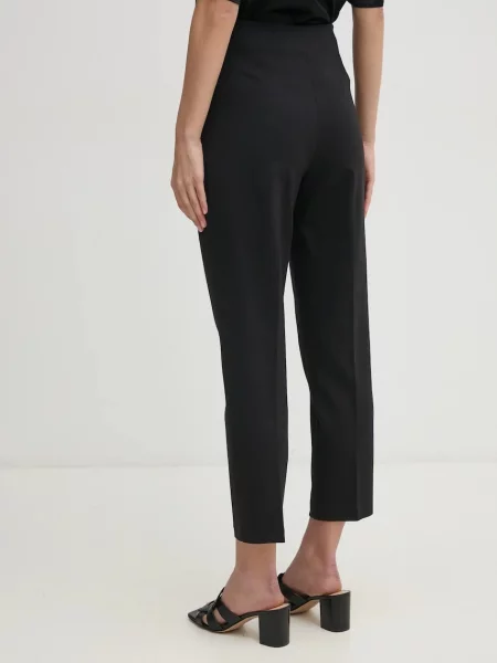 Kalhoty Calvin Klein střih cigarette high waist černá