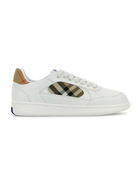 Sneakersy Burberry skórzane białe