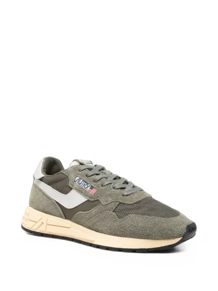 Sneakerși Autry din piele de căprioară verde