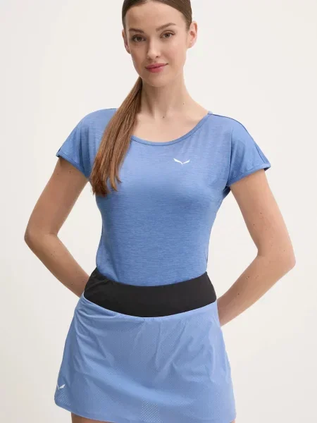 Спортна тениска Salewa Puez Melange сиво