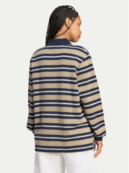 Adidas Pulóver Stripe Knitted Polo Top bézs