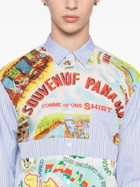 Prugasta košulja Comme Des Garçons Shirt plava