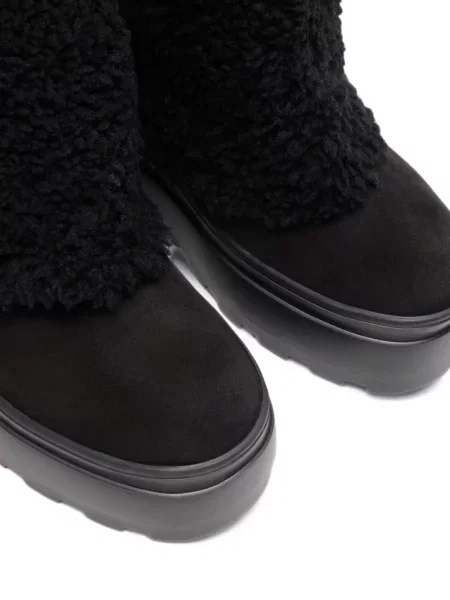 Botine Casadei din piele de oaie negru