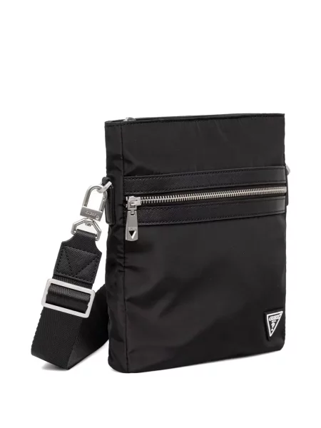 Crossbody taška Guess s autogramem černá