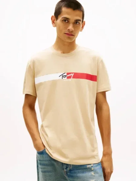Tommy Jeans Tricou bej
