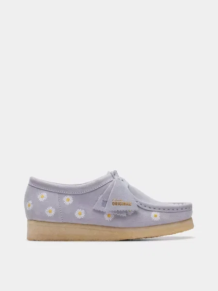 Замшевые ботинки Clarks серые
