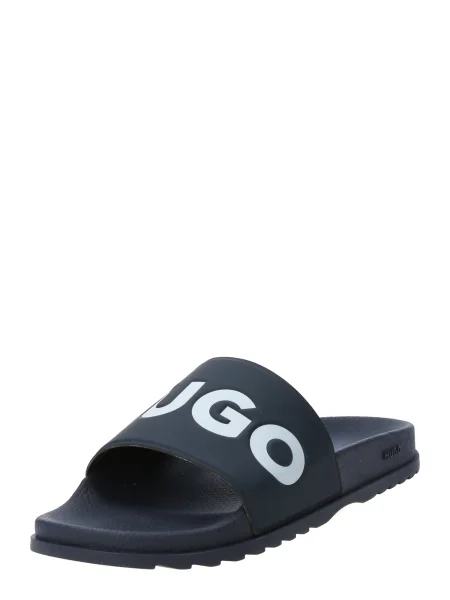 HUGO Pantofle Match_it_Slid tmavě / offwhite modrá
