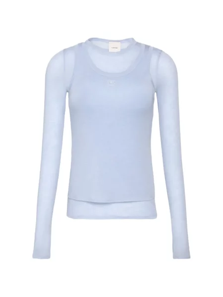 Tricou Calvin Klein lung albastru