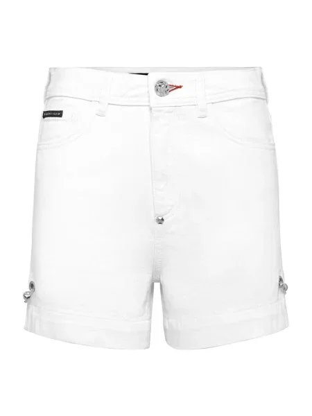 Szorty jeansowe Philipp Plein białe