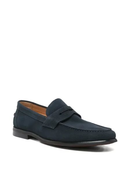 Pantofi loafer Sergio Moretti Firenze din piele de căprioară albastru