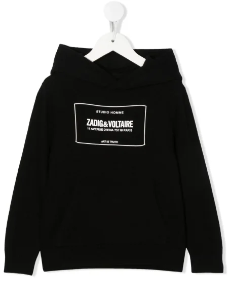 Bluza z kapturem dziecięca Zadig & Voltaire czarna