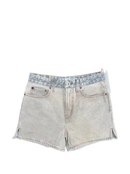 Pantaloni scurți din denim Off-white alb
