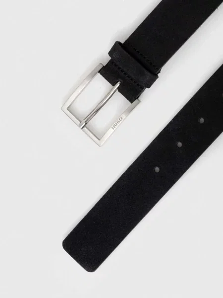 Замшевый ремень Hugo с ремешками