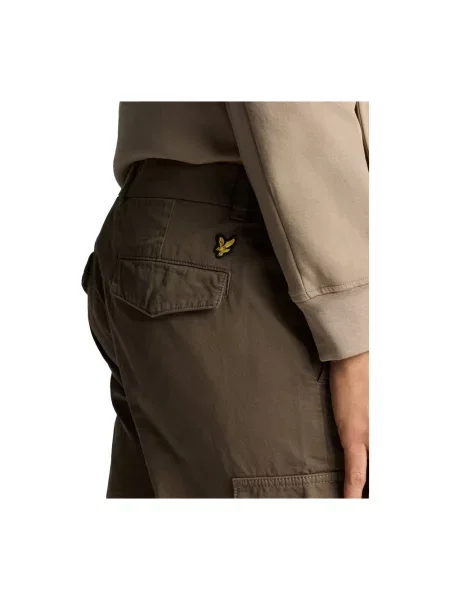 Spodnie cargo Lyle & Scott zielone