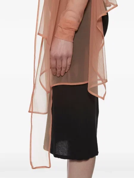 Palton Rick Owens Lilies din tul roz