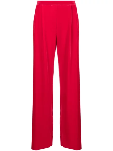 Pantaloni Amazuìn de catifea roșu