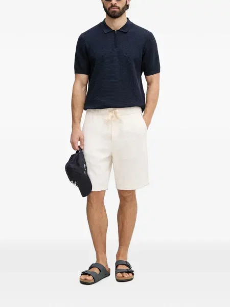 Tricou polo Joop! tricotate albastru