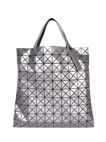 Geantă Bao Bao Issey Miyake cu imprimeu geometric argintiu