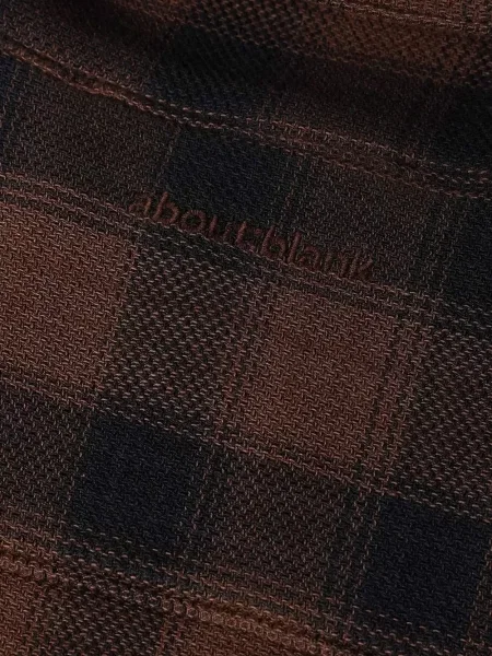 Карирана риза Aboutblank кафяво