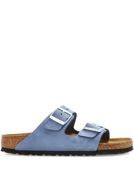 Sandale Birkenstock din piele cu cataramă albastru