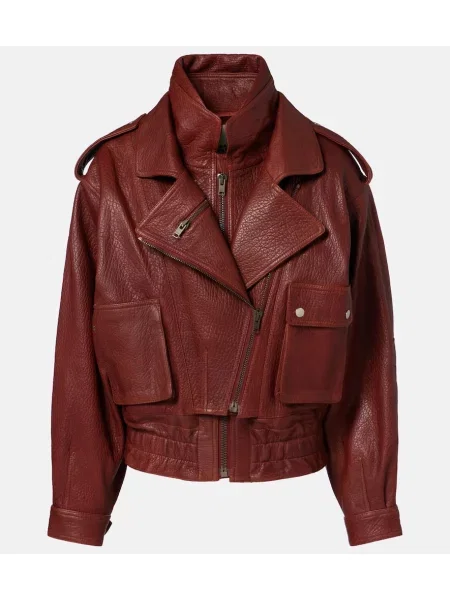 Geanta de piele Isabel Marant maro