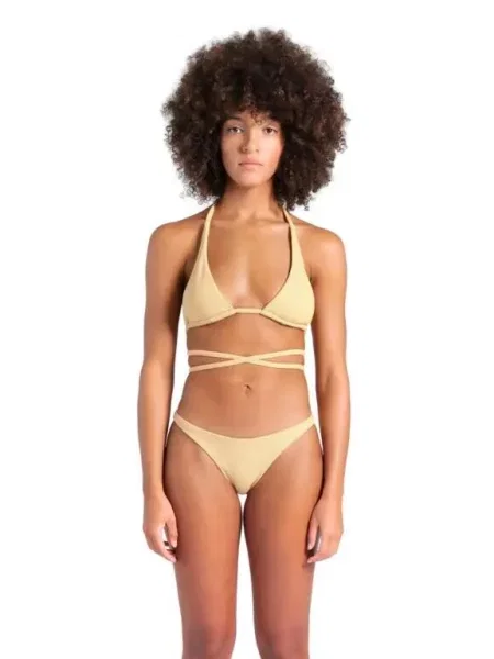 Strój kąpielowy dwuczęściowy bikini na basen plażę Arena Tech Wool żółte