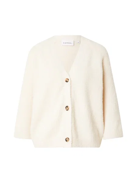 COMMA Geacă tricotată crem