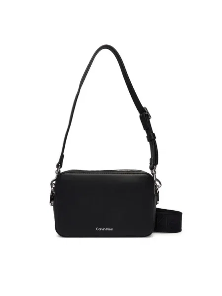 Calvin Klein Geantă Webbing Double Strap Camera Bag negru