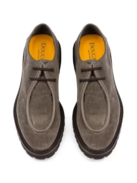 Pantofi derby Doucal's de catifea maro