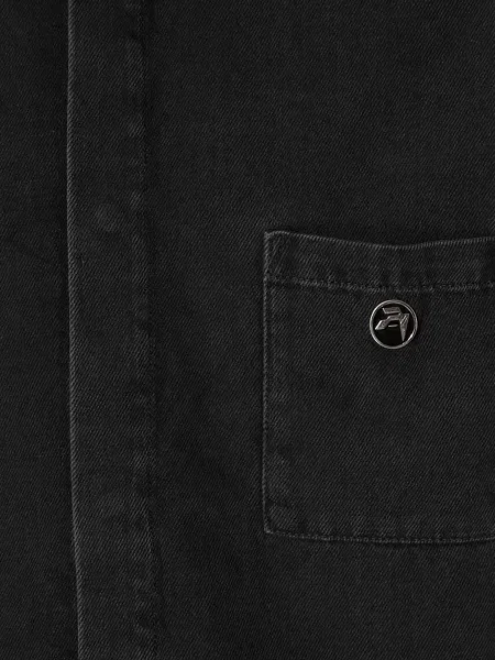 Сорочка AMBUSH Boxy Fit Longleeve Denim Shirt relaxed класичний комір чорний