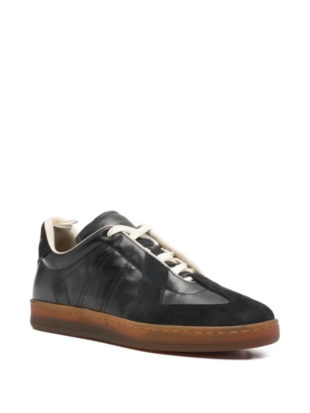 Sneakerși Officine Creative din piele de căprioară negru
