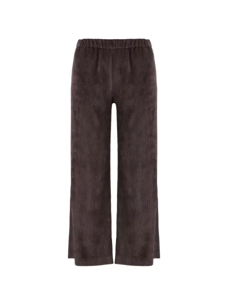 Pantaloni F.it de catifea cord maro