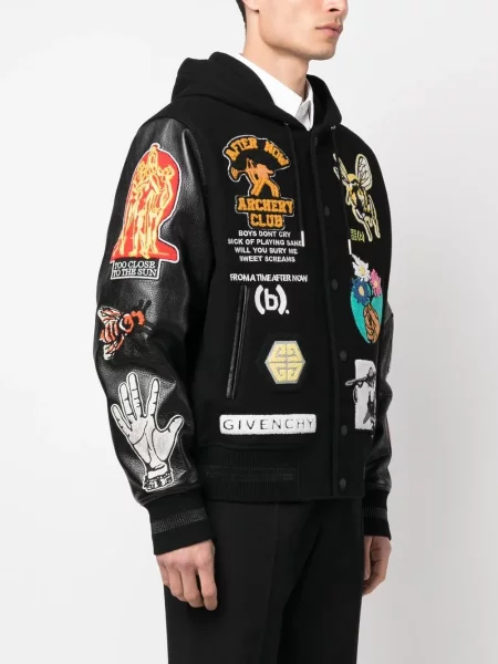 Geacă Givenchy cu glugă negru