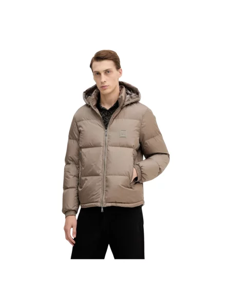 Kurtka puchowa Armani Exchange beżowa
