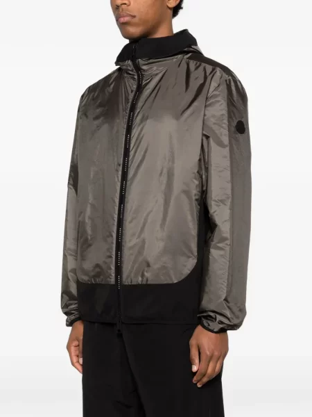 Geacă Moncler cu glugă verde