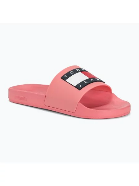 Japonki Tommy Hilfiger różowe