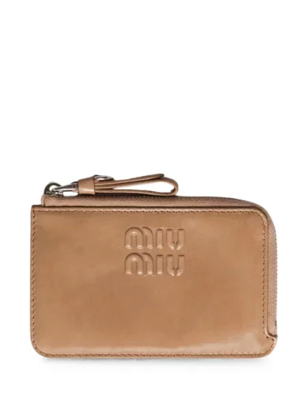 Portofel Miu Miu din piele cu autograf