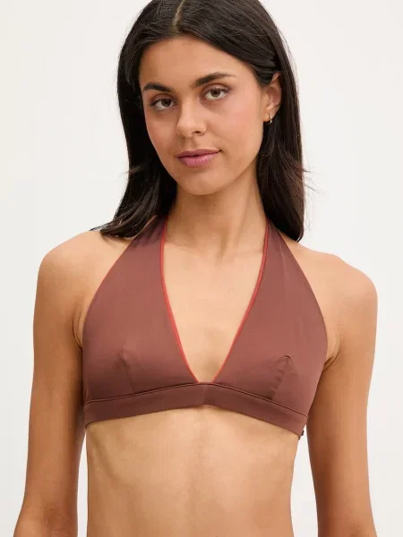 Max Mara Beachwear oboustranná koupací podprsenka ABAZIA hnědá
