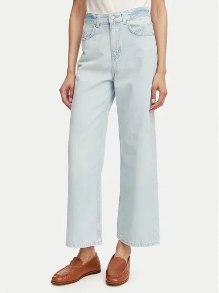 BOSS Джинси C Marlene Crop Голубий Straight Fit