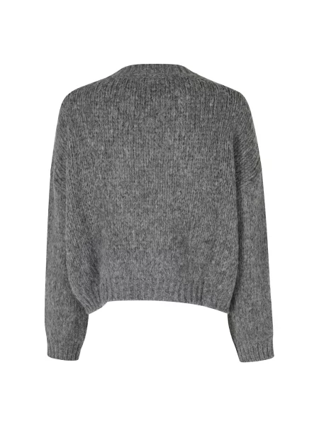 Sweter Roberto Collina wełniany szary