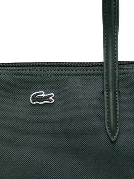 Geantă shopper Lacoste verde